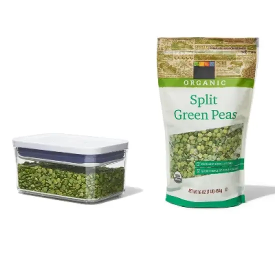 OXO POP 0.6qt Plastic Rectangle Airtight Food Storage Container White: Dishwasher-Safe, Silicone Lid image {4}