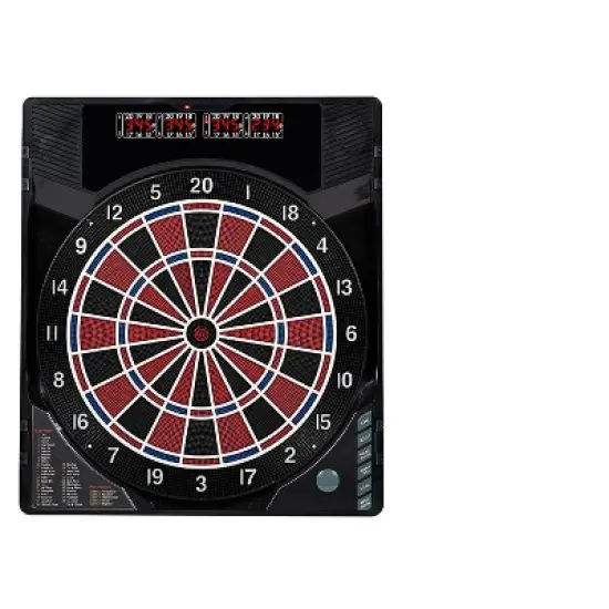 MD Sports New Haven Electronic Dartboard with Cabinet image {2}