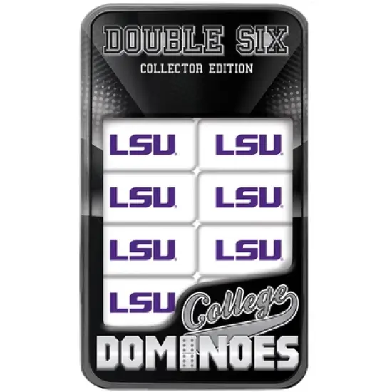 MasterPieces Officially Licensed NCAA LSU Tigers 28 Piece Dominoes Game for Adults image {1}