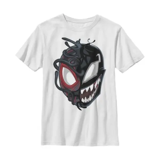 Boy's Marvel Spider-Man Miles Venom Mask T-Shirt image {3}