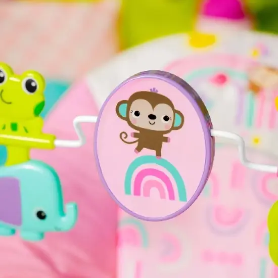 Bright Starts Pink Paradise Vibrating Bouncer image {11}