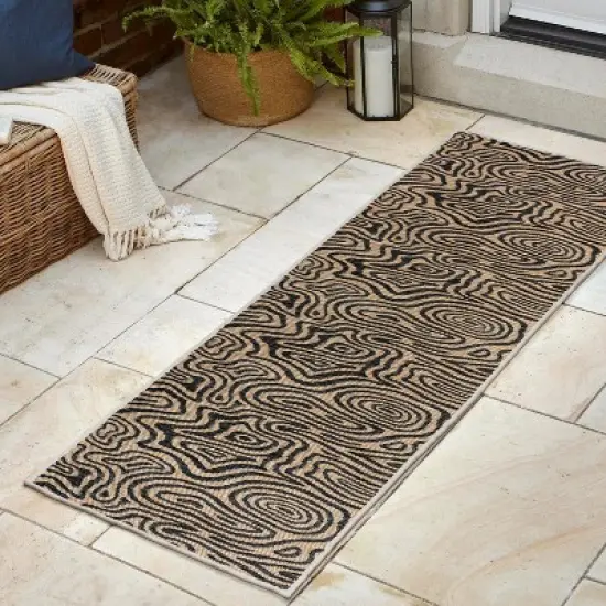 JONATHAN Y Eryx Modern Bohemian Abstract Organic Reversible Machine-Washable Indoor/Outdoor Area Rug image {4}