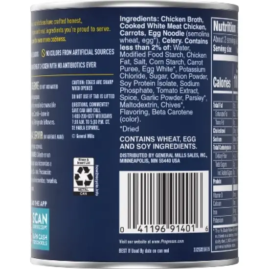 Progresso Rich & Hearty Chicken & Homestyle Noodle Soup - 19oz image {3}