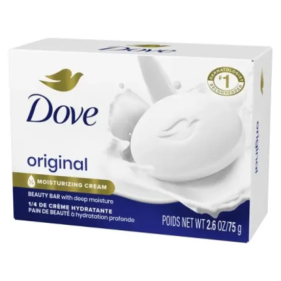 Dove Beauty Original Bar Soap - Unscented - Travel Size - 3.17oz image {2}