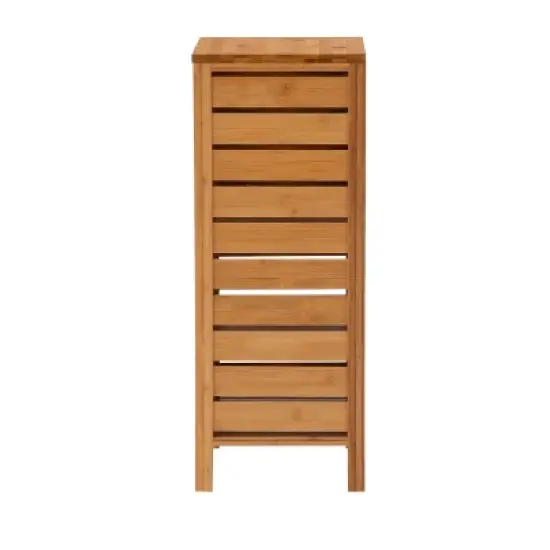 Bracken One-Door Floor Cabinet Natural - Linon image {3}