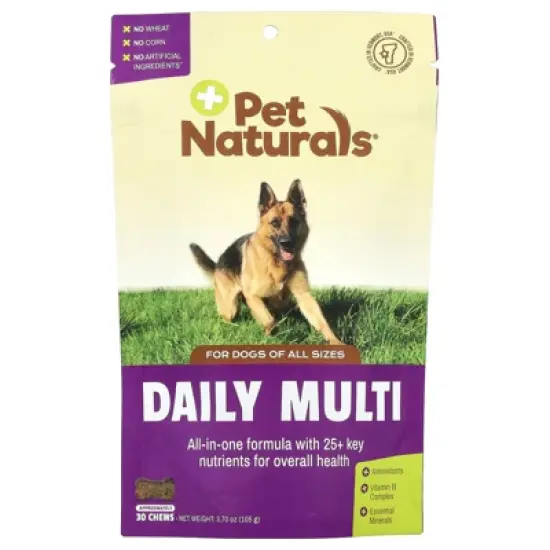 Pet Naturals Daily Multi, For Dogs, All Sizes, 30 Chews, 3.7 oz (105 g) image {2}
