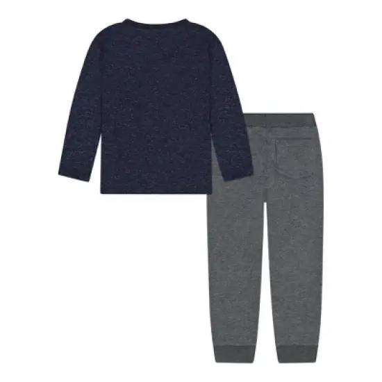 Andy & Evan Toddler  Long Sleeve Holiday Graphic Tee Set Blue, Size 5T image {1}