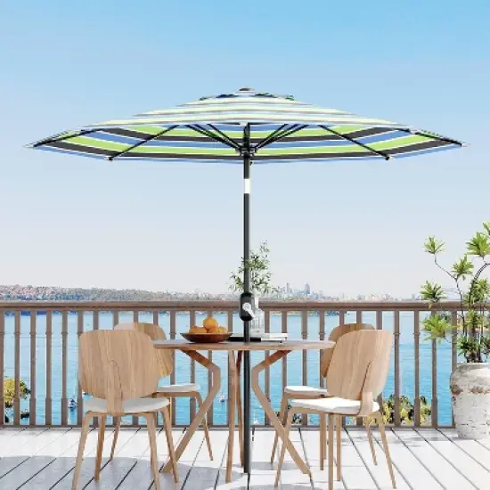 GustoWave Outdoor 9 Ft Patio Umbrella for Pool, Deck, Yard image {7}