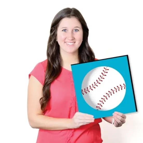 Big Dot of Happiness Go, Fight, Win - Sports - Kids Room, Nursery & Home Decor - 11 x 11 inches Nursery Wall Art - Set of 4 Prints for baby's room image {5}