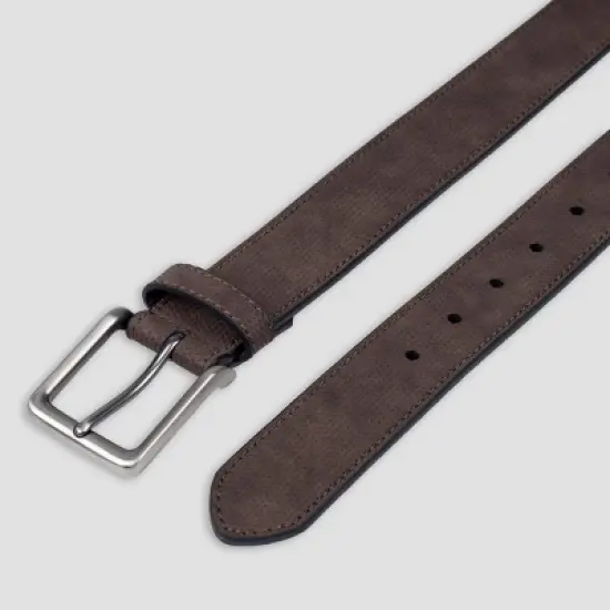 Men's 35mm Textured Strap Belt - Goodfellow & Co&trade; Brown image {3}