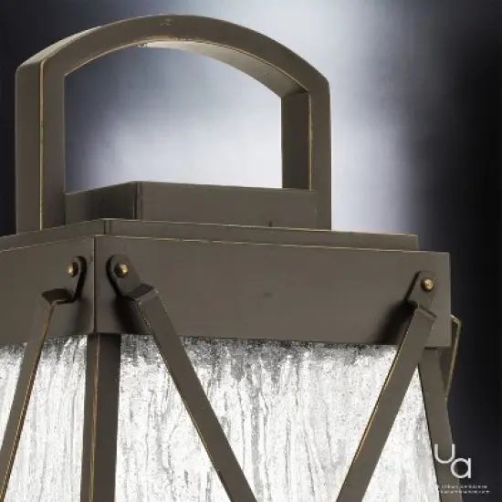 Urban Ambiance Luxury English Country Outdoor Post/Pier Light,  21-3/4"H x 10-1/2"W,  Olde Bronze, UHP1056 image {3}