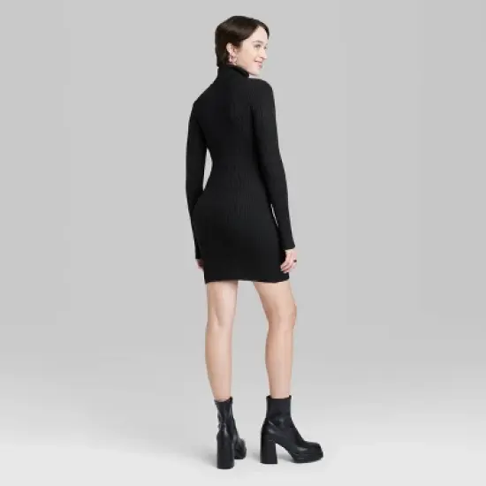 Women's Long Sleeve Bodycon Mini Sweater Dress - Wild Fable&trade; image {2}