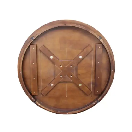 30" Nick Round Top Pedestal Table Espresso - International Concepts image {4}