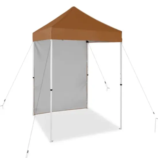 EAGLE PEAK 5x5ft Easy Setup Pop Up Canopy Tent with One Wall image {17}