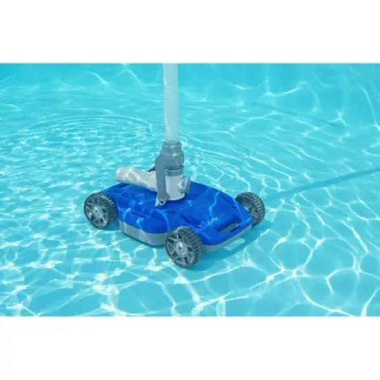 Bestway FlowClear AquaDrift Automatic Above Ground Swimming Pool Vacuum Cleaner with Multidirectional Wheels and 3 Adjustable Settings, Blue image {4}