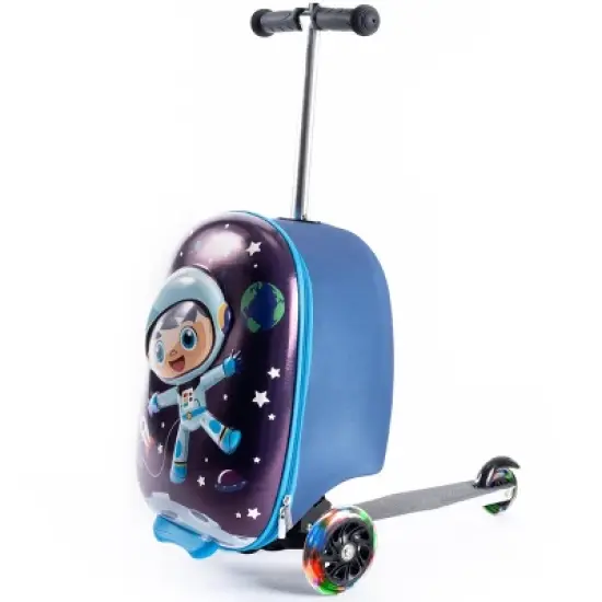 Kiddietotes Kids' Hardside Carry On Suitcase Scooter image {17}