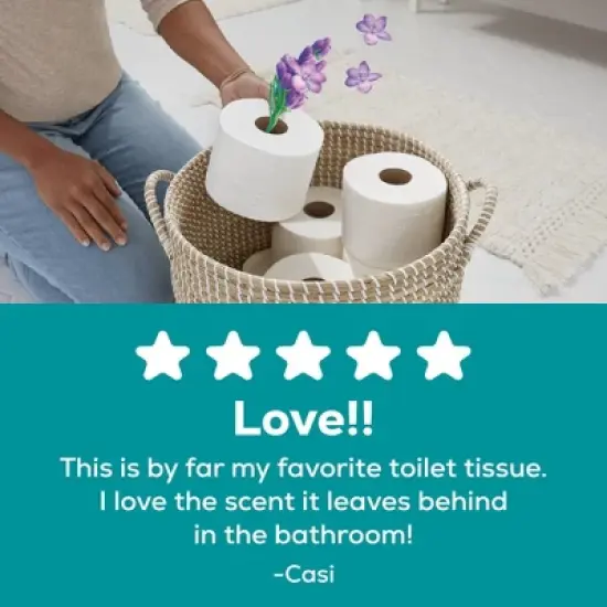 Angel Soft Toilet Paper - 16 Lavender Mega Rolls image {4}
