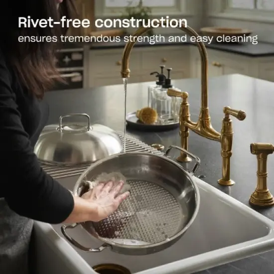 Fissler Original-Profi Collection Stainless Steel Serving Pan, with High Dome Lid image {1}