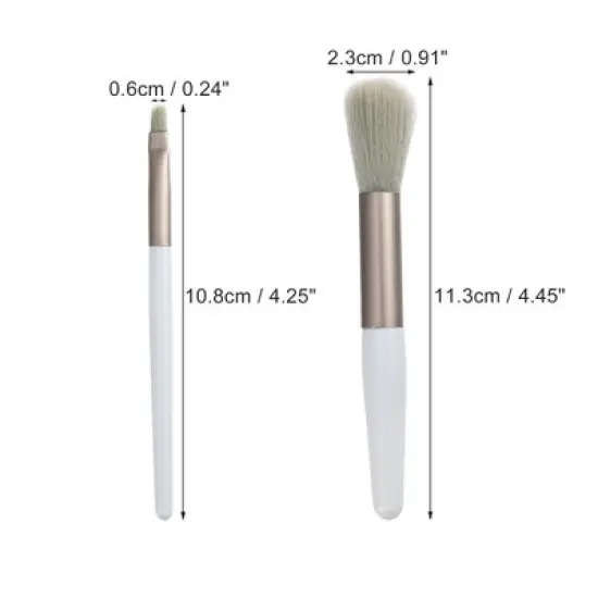 Unique Bargains Travel Makeup Brush Set 8 Pcs image {3}