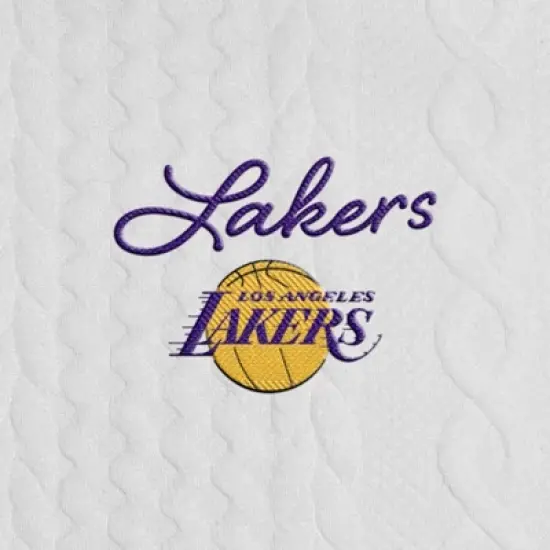 NBA Los Angeles Lakers Women's Long Sleeve Crusive Textured White Hooded Sweatshirt image {3}