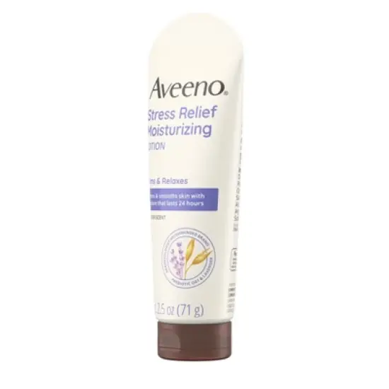 Aveeno Stress Relief Moisturizing Body Lotion with Lavender Scent, Natural Oatmeal to Calm and Relax image {5}