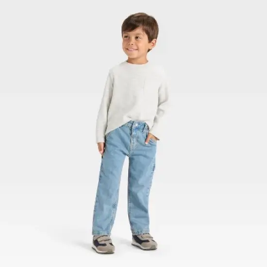 Toddler Boys' Denim Pants - Cat & Jack&trade; Medium Wash image {2}