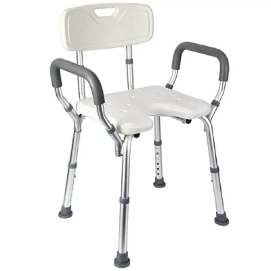 Shower Chair Seat with Padded Armrests and Back image {7}