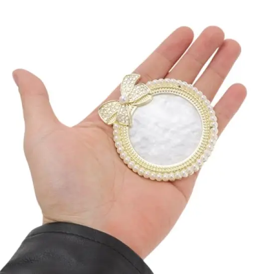 Unique Bargains Portable Faux Pearl Nail Art Palette 1 Pc image {2}