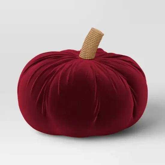 Shaped Velvet Pumpkin Throw Pillow - Threshold&trade; image {5}