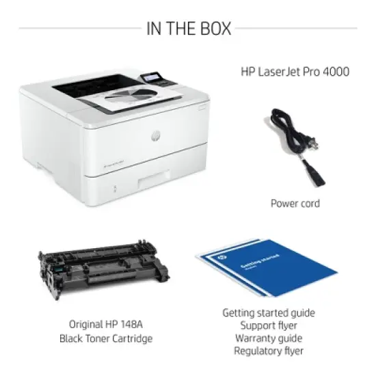 HP LaserJet Pro 4001dn Laser Printer, Black And White Mobile Print Up to 80,000 image {6}