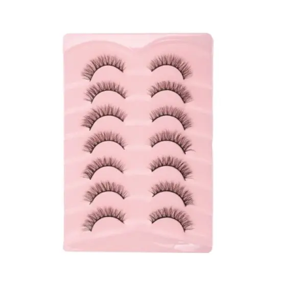 Unique Bargains 5D False Eyelashes Black 7 Pairs image {10}
