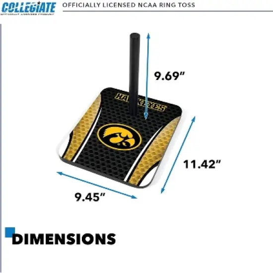 NCAA Iowa Hawkeyes Solid Wood Quoits Toss Game image {2}