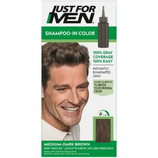 Just For Men Shampoo-In Color Gray Hair Coloring for Men image {8}