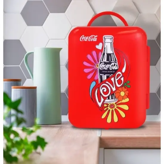 Coca-Cola Love 1971 Series 4L Cooler/Warmer 12V DC 110V AC Mini Fridge image {4}