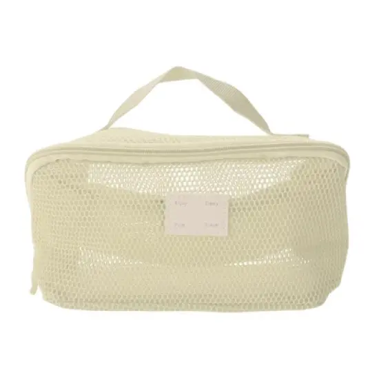 Unique Bargains Mesh Multifunctional Portable Makeup Bag 1 Pc image {6}
