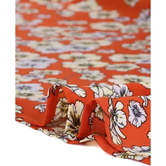 Agnes Orinda Women's Plus Size Boho Wrap Floral Beach Lightweight A Line Skirt image {5}