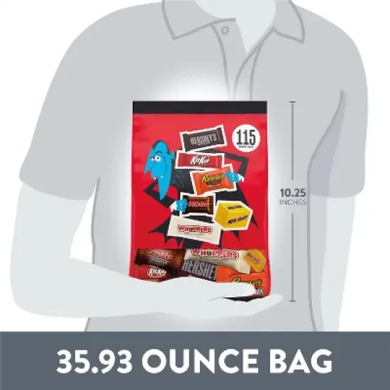 HERSHEY'S Chocolate Assorted Halloween Candy Variety Miniatures - 35.93oz/115pc image {6}