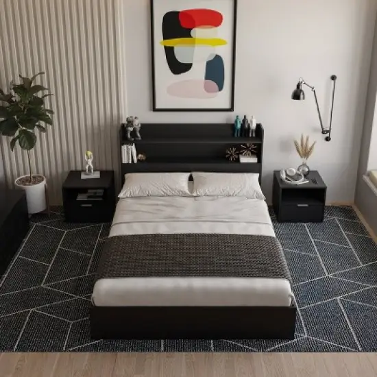 Nexera 4pc Queen Hunter Bedroom Set image {6}