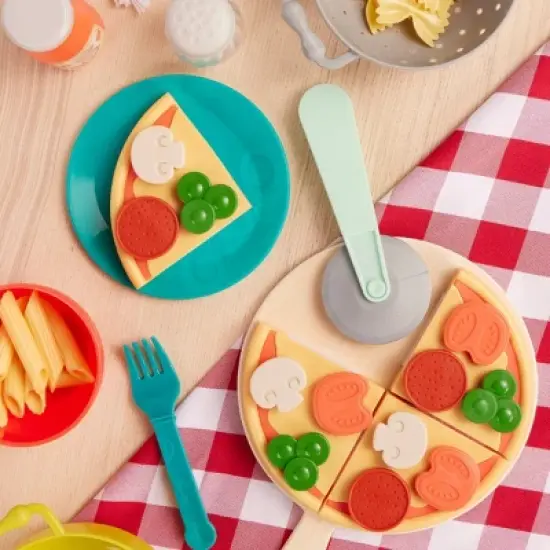 B. toys Play Food Set - Mini Chef - Pizza-n-Pasta Playset image {3}