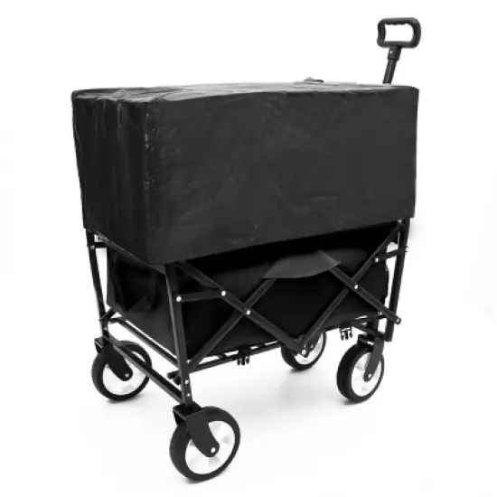 YONWAY Multi-Use Bag Collapsible Foldable Wagon Cart Beach Wagon,Heavy Duty Utility Cart for for Camping ,3pcs plastic Liner bag /Cover image {12}