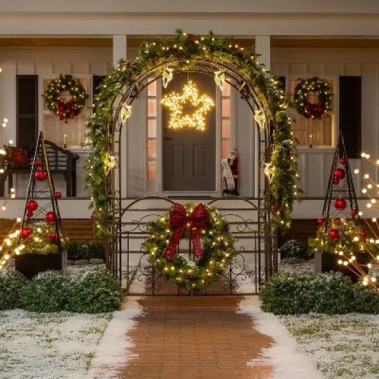 Montebello Iron Garden Arbor with Gate image {6}