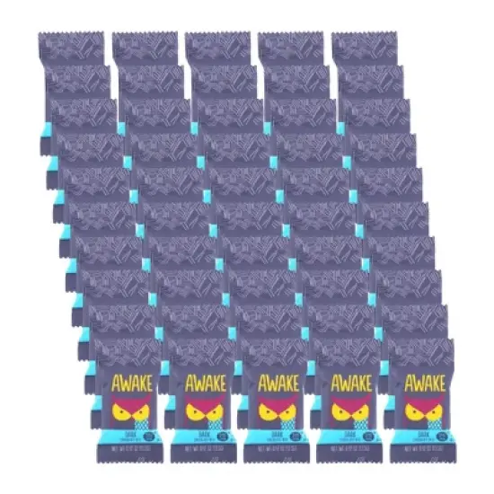 Awake Dark Chocolate Bites 54% Cacao - Case of 50/.47 oz image {7}