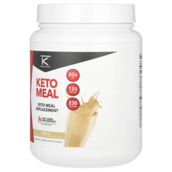Ketologic Keto Meal Replacement Shake Powder for Optimal Results + MCT Oil + Grass-Fed Whey - Perfectly Formulated Macros for Ketosis - 20 Servings - image {2}