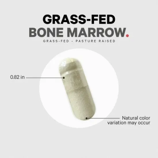 Codeage Grass-Fed Bone Marrow, Freeze Dried, Non-Defatted, Desiccated - 180ct image {8}