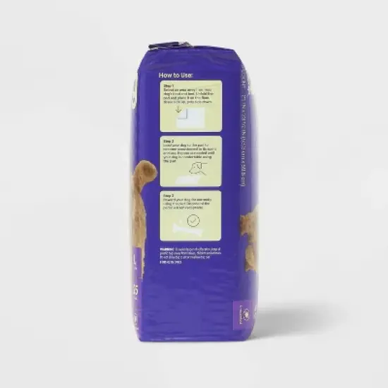 Puppy and Adult Dog Extra Absorbency Heavy Duty Training Pads - L - 25ct - up&up&trade; image {3}