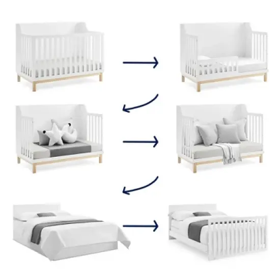 BabyGap by Delta Children Oxford 6-in-1 Convertible Crib - Greenguard Gold Certified image {3}