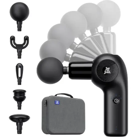 BOB AND BRAD D2 Mini Massage Gun with 6 Adjustable Angles, Deep Tissue Percussion Muscle Massager, Portable Travel Massage Gun with 5 Speeds & 5 Heads image {8}