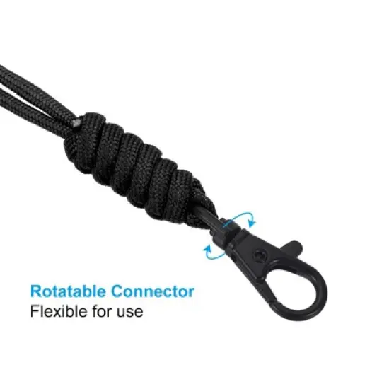 Unique Bargains Polyester Wear-resistant Lightweight ID Card Neck Lanyard with Hook image {4}