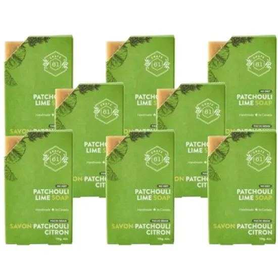 Crate 61 Patchouli Lime Soap Bar - Case of 8/4 oz image {3}