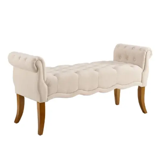 Madison Roll Arm Bench - Linon image {10}